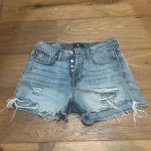 7 for all mankind denim shorts